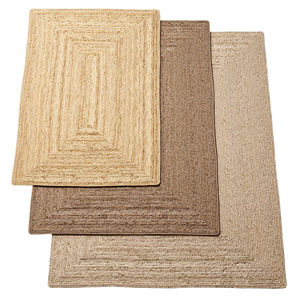 Natural braided jute rug